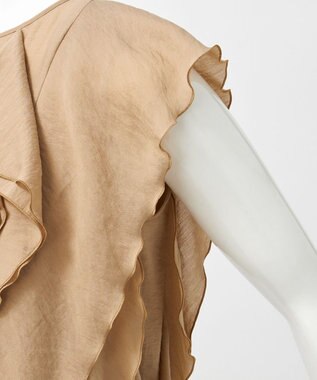 23区 【GOLD LABEL】シアーシルク ブラウス キャメル系