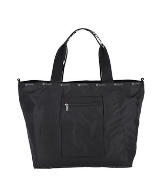 LeSportsac E/W REVERSIBLE PKT TOTE/ロゴジャカードブラックT ロゴジャカードブラックT
