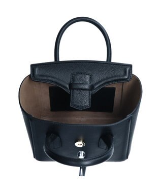 INTER-CHAUSSURES 【Christian Villa】ベーシックスモールハンドバッグ ブラック