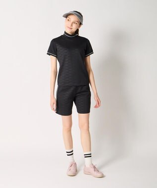 FILA GOLF／marie claire 【Marie claire sports】モックネックシャツ ブラック