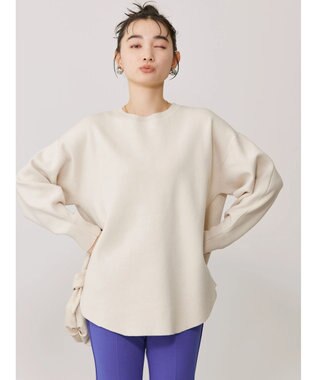 AMERICAN HOLIC ラウンドスウェットライクニットプルオーバー Ivory