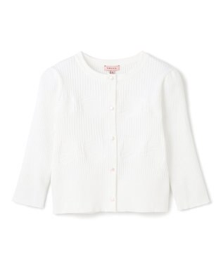 TOCCA RIBBON HIDE&SEEK カーディガン オフ系