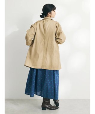 CRAFT STANDARD BOUTIQUE コットンギャバジンＷテーラードジャケット Beige