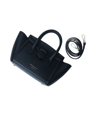 INTER-CHAUSSURES 【Christian Villa】ベーシックスモールハンドバッグ ブラック