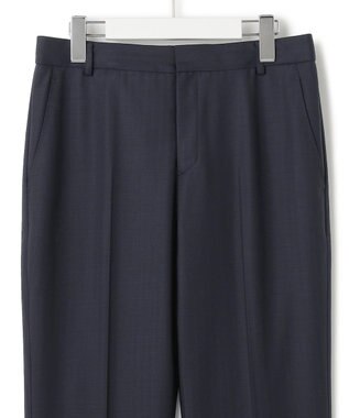 23区 【セットアップ対応】ラフィーネウール テーパードパンツ ネイビーストライプ