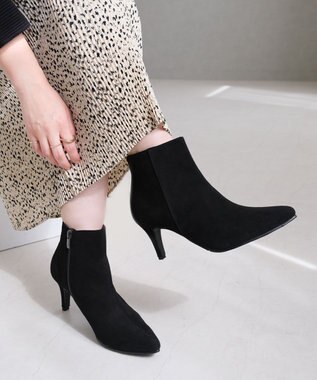 クロエ　レザー ポインテッドトゥブーツ 黒 パテントレザー アンクルブーツ（シューズ）｜Chloe（クロエ