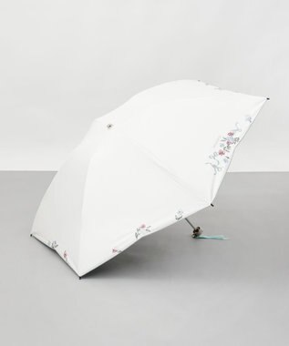 AURORA NINA RICCI（ニナリッチ）花柄刺繍晴雨兼用パラソル（折りたたみ傘）