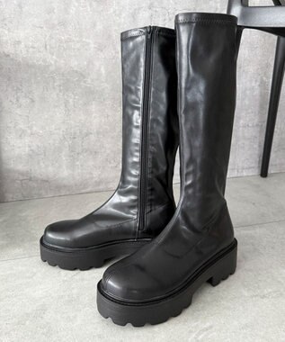 WEGO プレーンロングブーツ ブラック