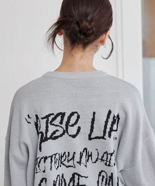 WEGO グラフィックニットBIGプルオーバー 柄22