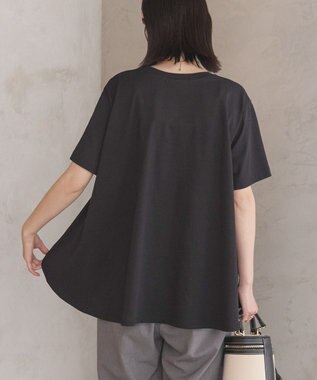 AMERICAN HOLIC 接触冷感バックフレア半袖プルオーバー Black