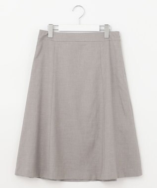 J.PRESS LADIES 【洗える・UVケア・速乾】OXIJEWELストレッチ フレアー スカート ライトグレー系