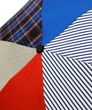 +RING 【UVカット95%以上】【UPF50＋】プラスリング ユニセックス 晴雨兼用 折傘 MLT T1311 マルチカラー