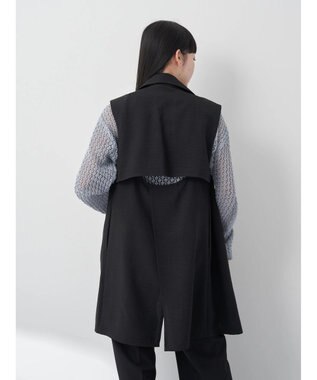 earth music&ecology バックデザインジレ Black