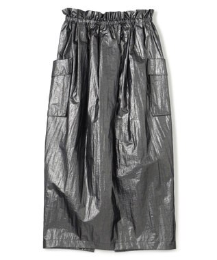 uncrave フォイル スカート（uncrave WHITE） メタルブラック