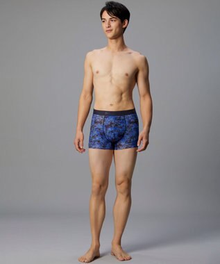 WACOAL MEN 【キモチイイパンツ】 ボクサーパンツ 動きにフィット フロント快適グラマラス 吸汗速乾 上質なフィット感 肌あたり軽減設計 前閉じ 下着 メンズ GT3371 /ブロス バイ ワコールメン ブルー