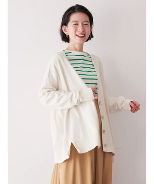 AMERICAN HOLIC ＵＶカットミディニットカーディガン Off White