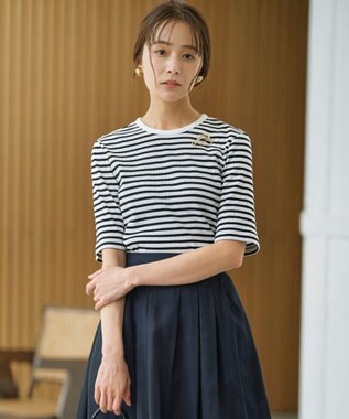  ベーシックリブTシャツ