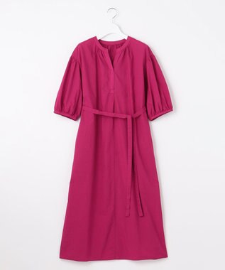 自由区 【洗える・XSサイズあり】タイプライターピースダイ ワンピース ローズ系