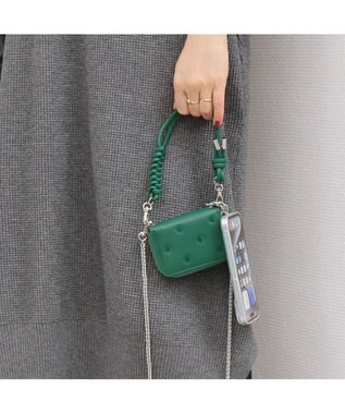 UNBILLION ペルケ perche / ドット刺繍ジャバラチャームウォレットショルダー