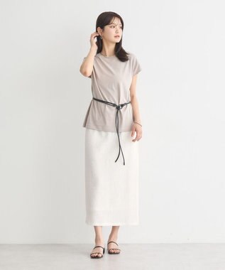 earth music&ecology 【接触冷感/洗濯機可】フレンチＴ Beige