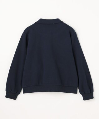 組曲 KIDS 【150-160㎝】ラウンドカラージップアップパーカー ネイビー
