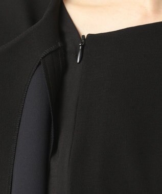 自由区 FORMAL 【襟華やか】エレガント ジャケット＋ワンピース ブラック系