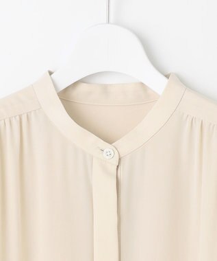 自由区 L シルキータッチティアード ドレス エクリュ