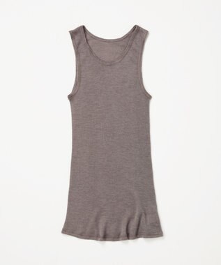 TOQUE 〈大草直子さんアドバイザー〉ロイヤルベビーアルパカ針抜きスムスインナータンクトップ グレー