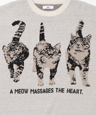 WEGO アニマルジャガードニットプルオーバー ホワイトアイボリー