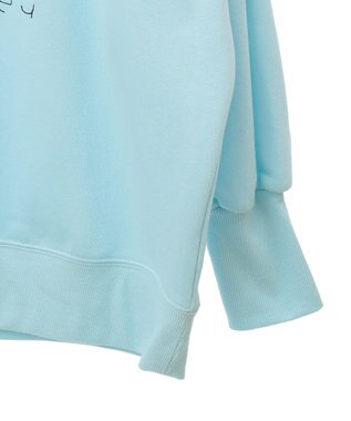 Green Parks 手書きプリントスウェット Sax