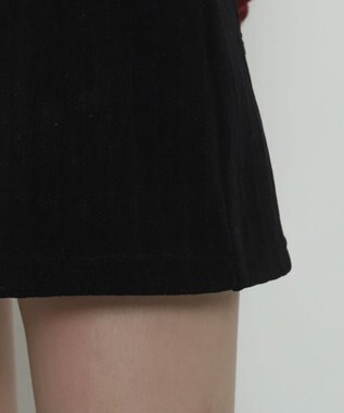 WEGO ジャガードハイウエストタイトショートパンツ ブラック