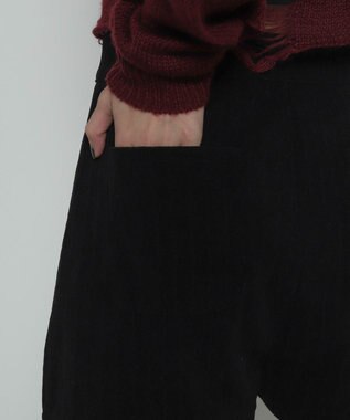 WEGO ジャガードハイウエストタイトショートパンツ ブラック