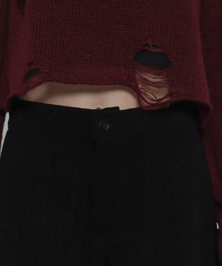 WEGO ジャガードハイウエストタイトショートパンツ ブラック