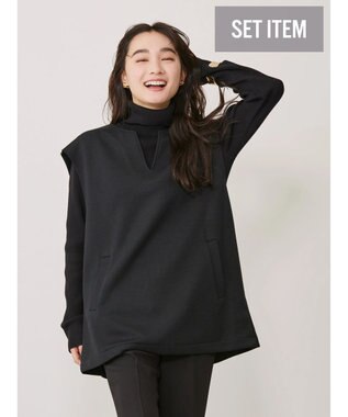 AMERICAN HOLIC ＳＥＴ　Ｖネックベスト＋ニットプルオーバー Black