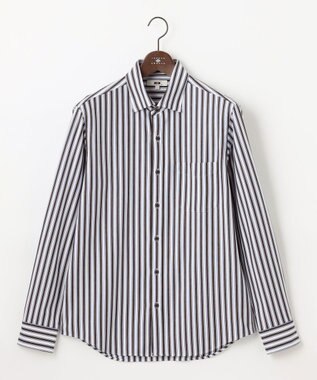 【快適な着心地・イージーケア】コンフォートジャージー ストライプ シャツ