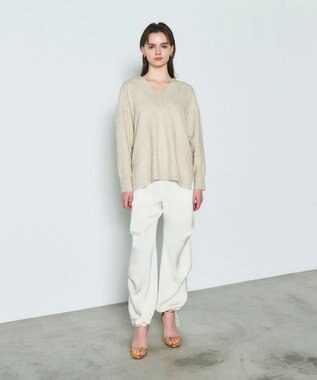 GRACE CONTINENTAL サテンワークパンツ キナリ