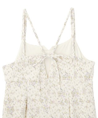 earth music&ecology フラワーバッククロスキャミワンピース Ivory