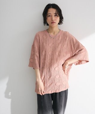 Green Parks ・ＳＵＧＡＲ　ＳＰＯＯＮ　シャーリングカットレースＴＥＥ Pink