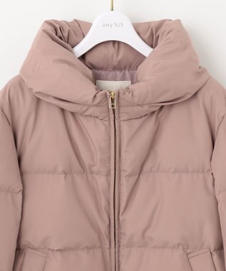 ANY SIS 【撥水】エコファイバーミックスショート ダウン モカピンク