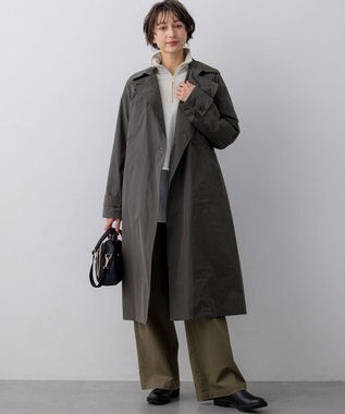 23区 【先行予約】LIMONTAハイカウントメモリータフタ ライナー付き アウター グレー系