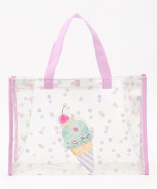 ANY KIDS シャラシャラ プールバッグ ラベンダー×アイス