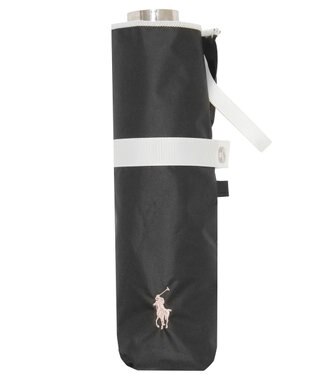 MOONBAT POLO RALPH LAUREN（ポロ ラルフローレン）晴雨兼用日傘 バイカラー 遮光率100% 遮熱 UV ブラック