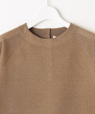 自由区 【セットアップ対応・洗える】ヴィスコースシアー ニット ブラウン系