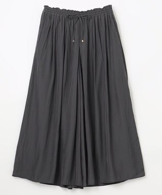 ANY 【洗濯機可能・ウエストゴム】リラックススカーチョ チャコールグレー