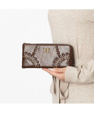 ANNA SUI マチルダ 薄マチ長財布 ブラウン