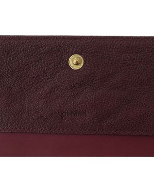 genten 【新色】フレスコ フラップ長財布 カシス