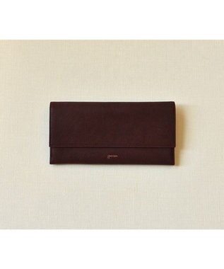 genten 【新色】フレスコ フラップ長財布 カシス