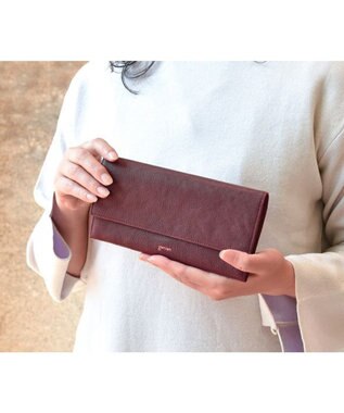 genten 【新色】フレスコ フラップ長財布
