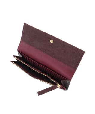 genten 【新色】フレスコ フラップ長財布 カシス