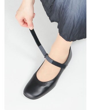 ASICS WALKING ペダラウォーキングシューズ E ヒール高2.5cm ブラック系